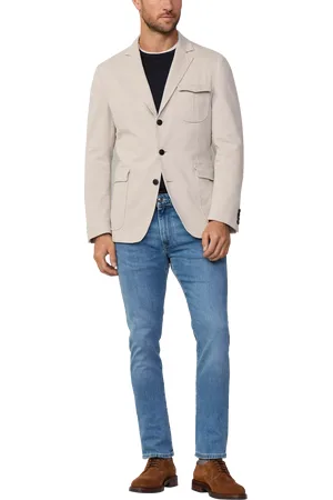 Hackett Garment Dyed Herringbone Safari Blazer