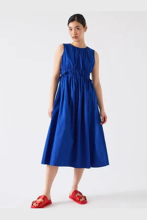 L.K. Bennett Lea Tie Waist Sleeveless Dress