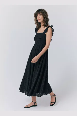 Ghost Charlotte Embroidered Midi Dress