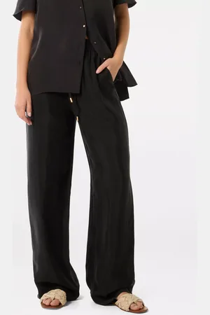 Forever New Emma Cupro Wide Leg Trousers