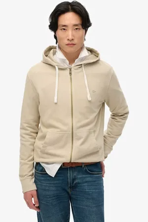 Superdry Classic Essential Zip Hoodie, Wedgewood Blue
