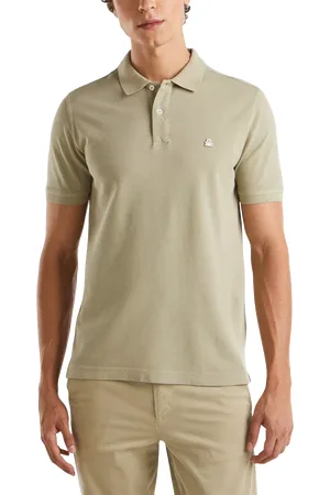 Benetton Cotton Regular Fit Short Sleeve Polo Shirt