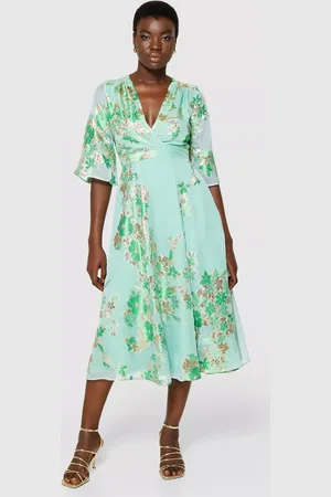 Closet Floral Wrap Dress