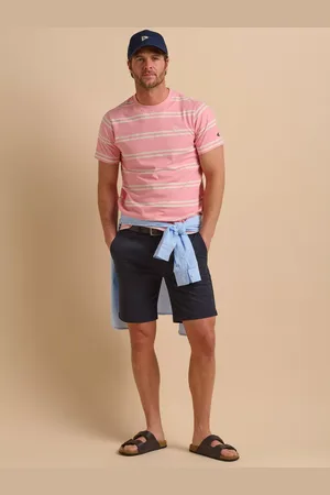 Brakeburn Cotton Regular Fit Short Sleeve Stripe T-Shirt