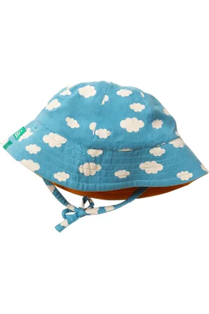 Little Green Radicals Baby Clouds Organic Cotton Reversible Sunhat