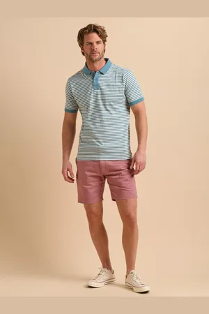 Brakeburn Cotton Regular Fit Short Sleeve Stripe Polo Shirt