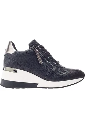 Moda In Pelle Caspia Leather Wedge Chunky Trainers