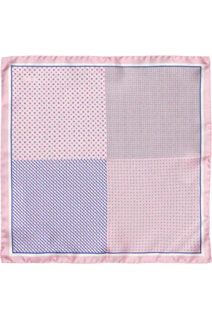 Eton Silk Check Pocket Square
