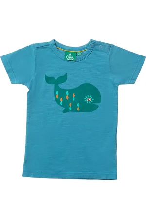 Little Green Radicals Baby Whale Pure Organic Cotton T-Shirt