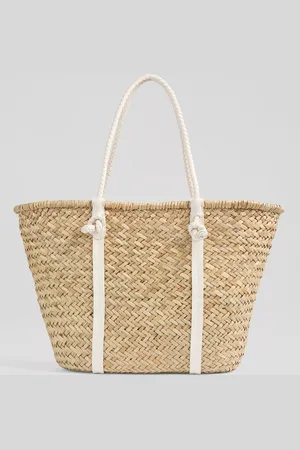 L.K. Bennett Harper Woven Straw Tote Bag