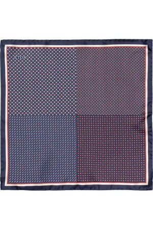 Eton Silk Check Pocket Square
