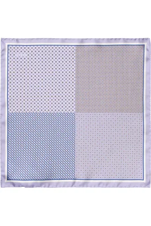 Eton Silk Check Pocket Square