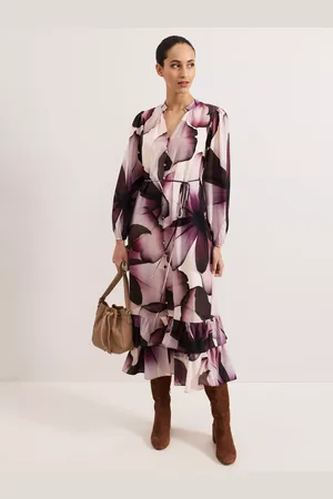 Phase Eight Clarra Floral Ruffle Dress