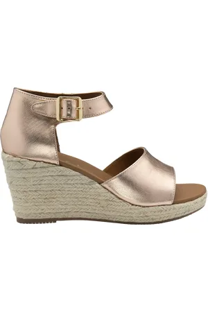 Ravel Belby Leather Wedge Heel Espadrille Sandals