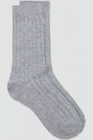 MANGO Cas Ribbed Socks, , One Size