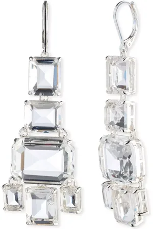 Ralph Lauren Lauren Chandelier Drop Earrings, Silver/Clear