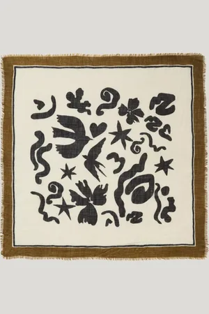 Jigsaw Abstract Kiss Pure Wool Scarf