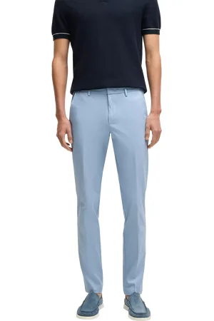 HUGO BOSS BOSS Kaito Cotton Blend Slim Fit Trousers