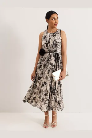 Phase Eight Petite Sandra Floral Pleat Midi Dress
