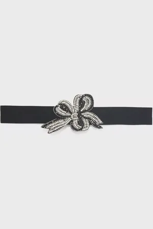 Gerard Darel Luce Embellished Bow Buckle Belt
