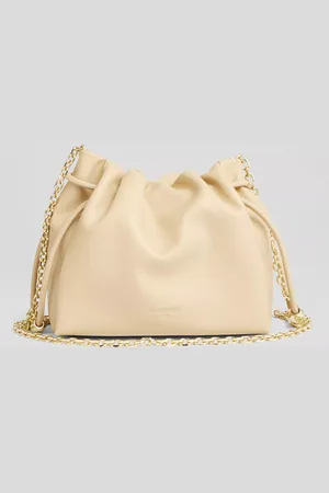 L.K. Bennett Kendra Beaded Drawstring Leather Crossbody Bag