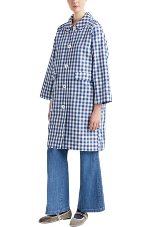 Benetton Gingham Trench Coat