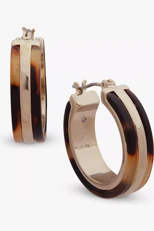 Ralph Lauren Lauren Tortoise Shell Hoop Earrings
