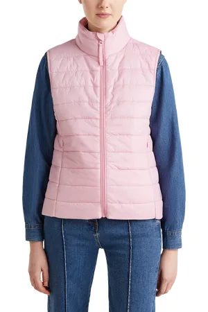 Benetton High Neck Down Padded Gilet