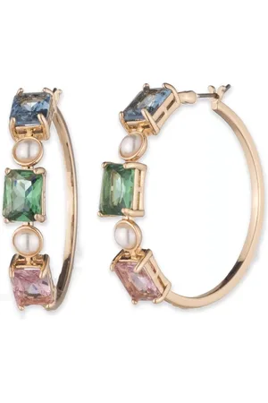 Ralph Lauren Bridgette Hoop Earrings, Multi/Gold