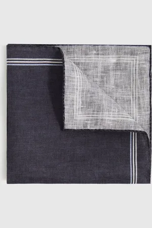 Reiss Fiorello Linen Pocket Square