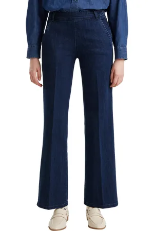 Benetton High Waist Flared Jeans
