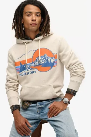 Superdry Hand Drawn Graphics Retro Hoodie