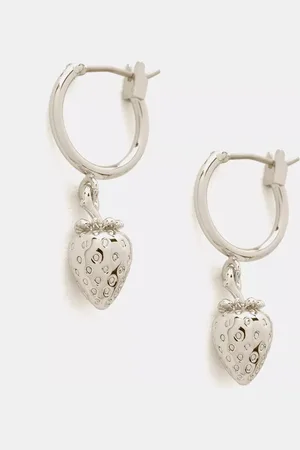 mint&berry Strawberry Hoop Earrings