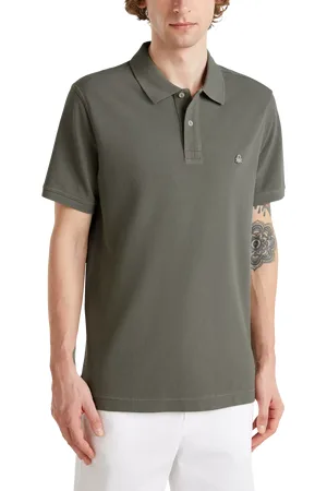 Benetton Cotton Regular Fit Short Sleeve Polo Shirt