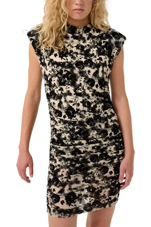 Gestuz Floral High Neck Mini Dress