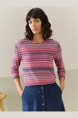 BRORA Fine Stripe Jersey Top