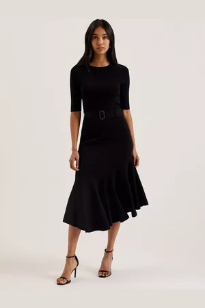 Ted Baker Knitted Flippy Skirt Midi Dress