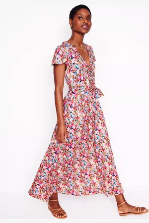 Boden Nicola Floral Jersey Tea Dress