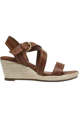 Radley Lavender Road Leather Jute Wedge Heeled Sandals