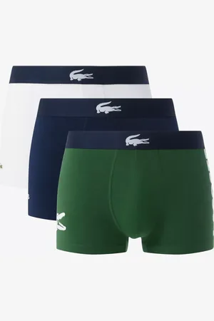 Lacoste Big Croc Cotton Stretch Trunks, Pack of 3