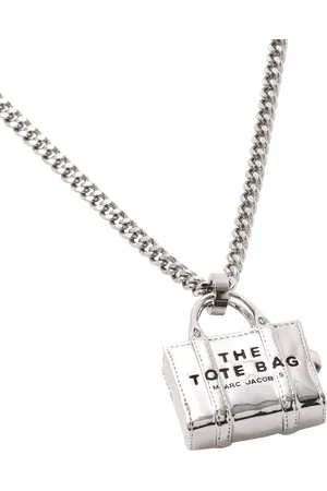 Marc Jacobs Tote Bag Pendant Necklace, Silver