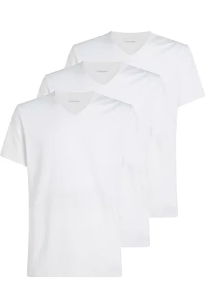 Calvin Klein Short Sleeve V-Neck Lounge Top, Pack of 3