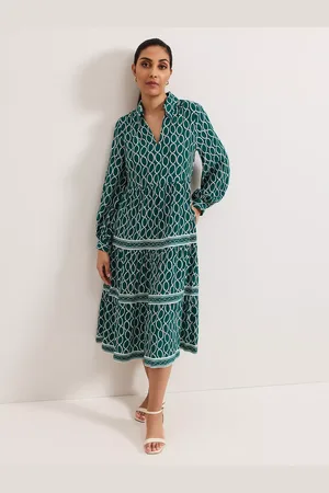 Phase Eight Petite Lara Geometric Tiered Midi Dress