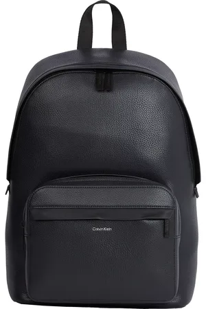 Calvin Klein Faux Leather Laptop Backpack
