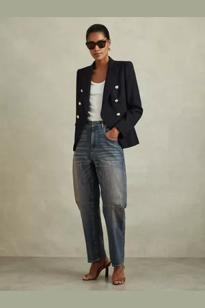Reiss Petite Mahni Barrel Leg Jeans