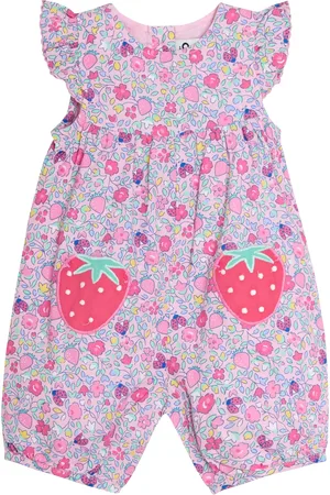 JoJo Maman Bébé Baby Strawberry Applique Romper