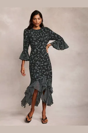 mint&berry Floral Print Midi Dress