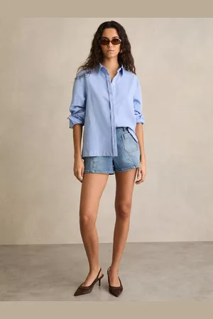 Reiss Kira Patch Pocket Denim Shorts