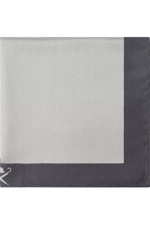 Hackett Silk Stripe Border Pocket Square