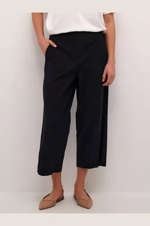 Kaffe Kia Straight Leg Cropped Trousers